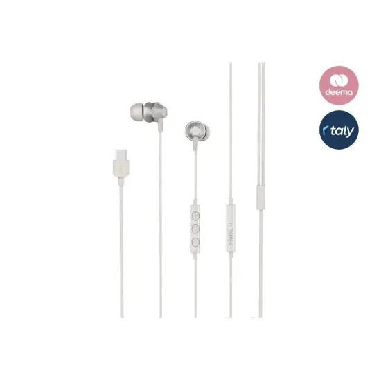 PHILIPS In-Ear Headphones with Mic - White